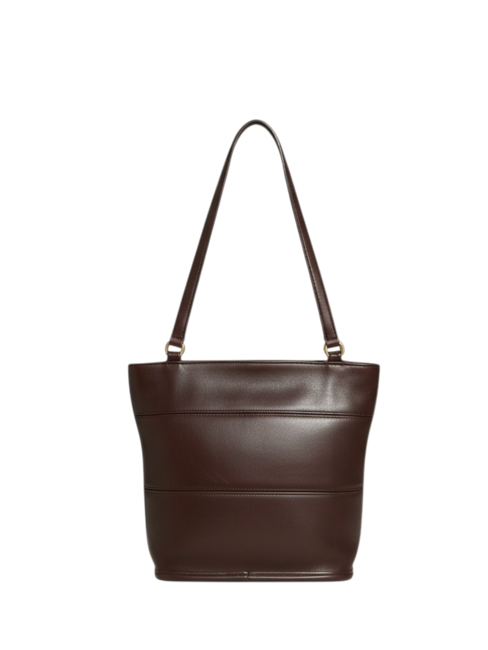 Coach Vintage 1998 Tribeca Shopper Tote Dark Brown Leather W/ Brass No. 9098 EUC